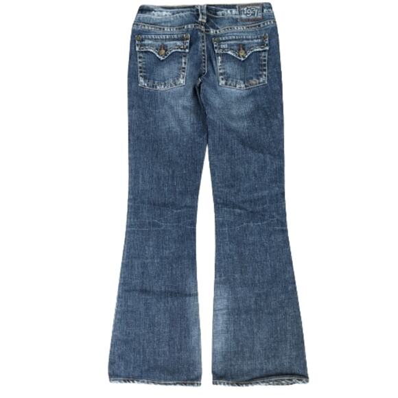 1921 Western Glove Works Surplus Flare Jeans 27/34 - Picture 1 of 11